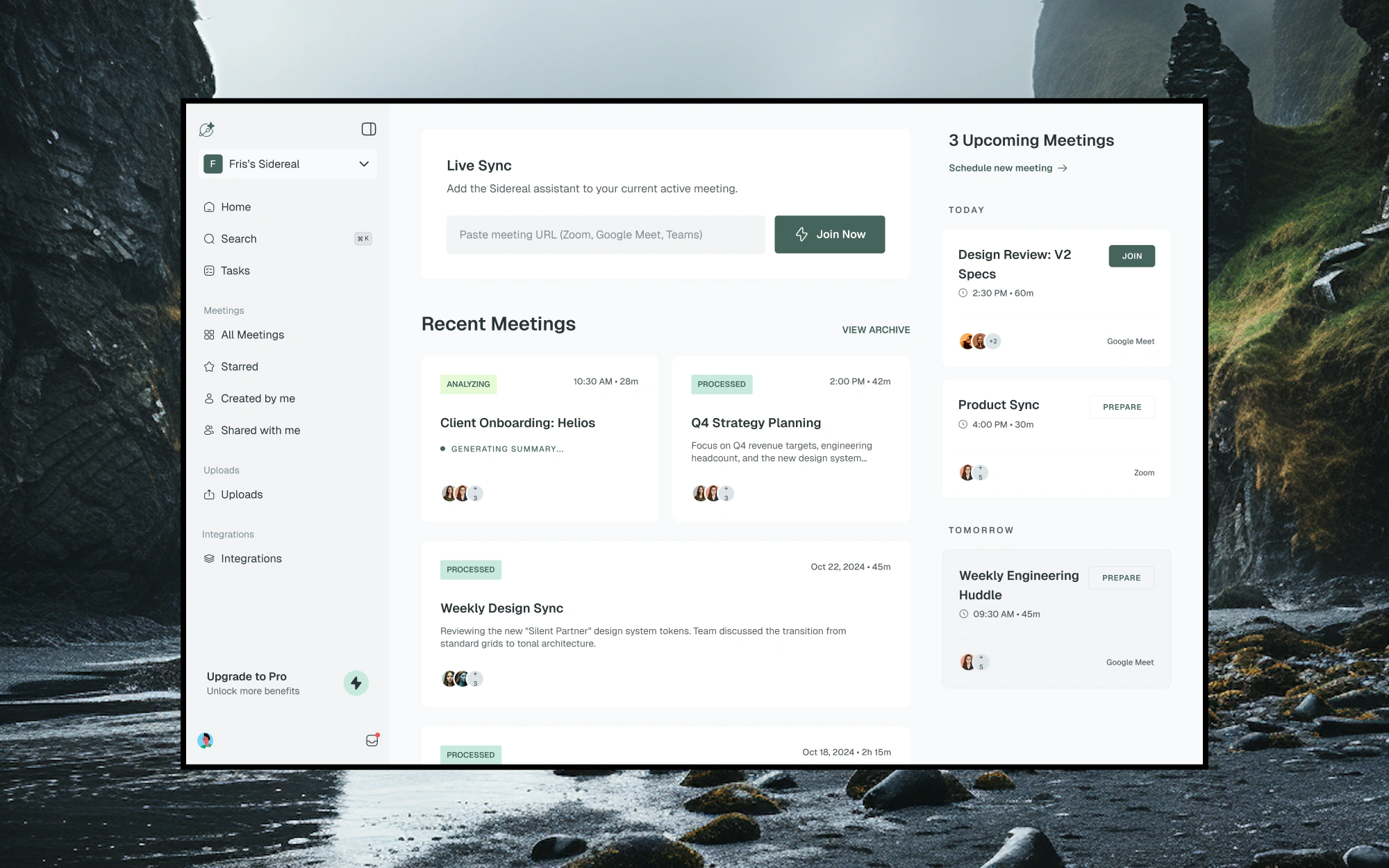 Lume Dashboard